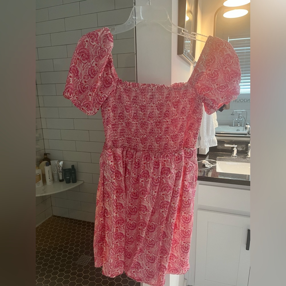 J Crew short, pink dress Size M. Never worn.